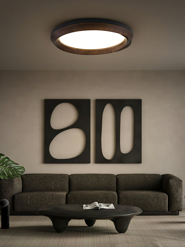Aurdoreth Plafonnier Moderne Minimaliste Bois Ondulé - Neutralighting