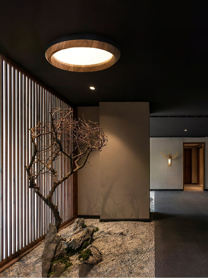 Aurdoreth Plafonnier Moderne Minimaliste Bois Ondulé - Neutralighting