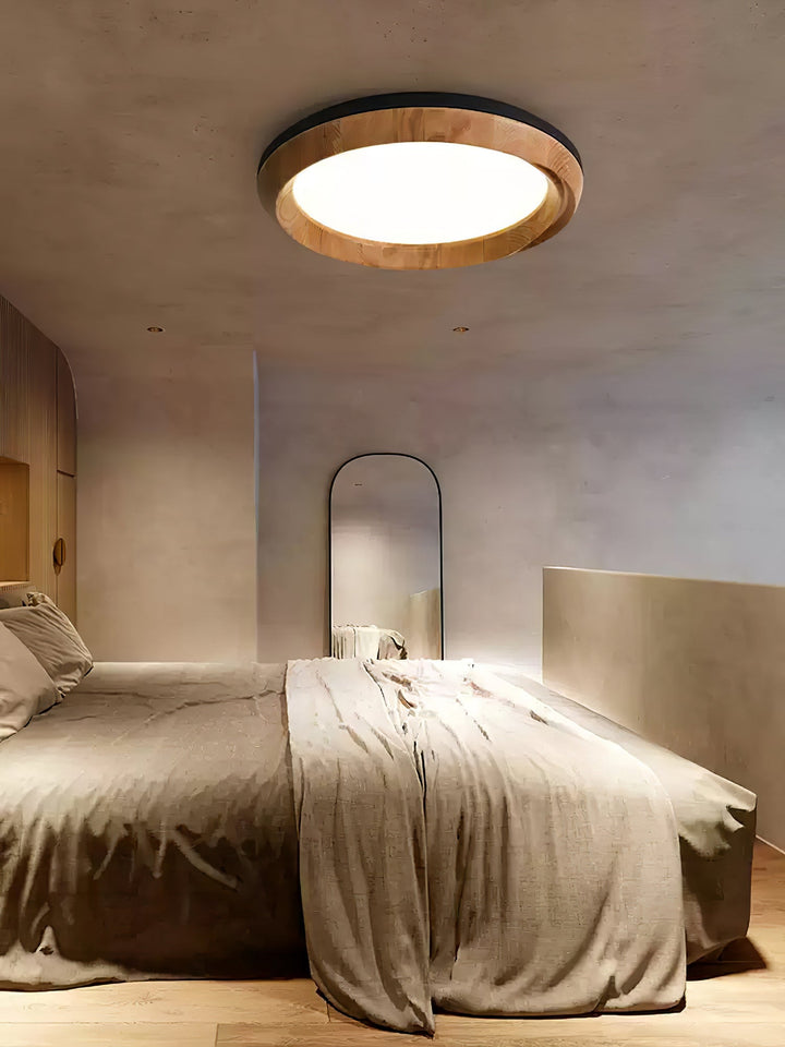 Aurdoreth Plafonnier Moderne Minimaliste Bois Ondulé - Neutralighting