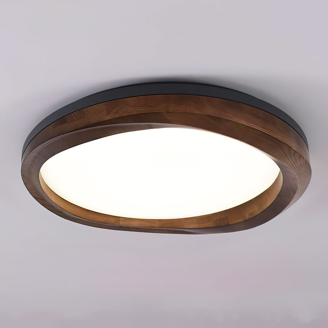 Aurdoreth Plafonnier Moderne Minimaliste Bois Ondulé - Neutralighting