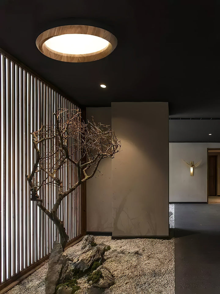 Aurdoreth Plafonnier Moderne Minimaliste Bois Ondulé - Neutralighting