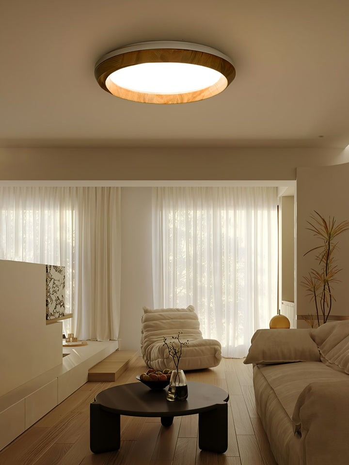 Aurdoreth Plafonnier Moderne Minimaliste Bois Ondulé - Neutralighting