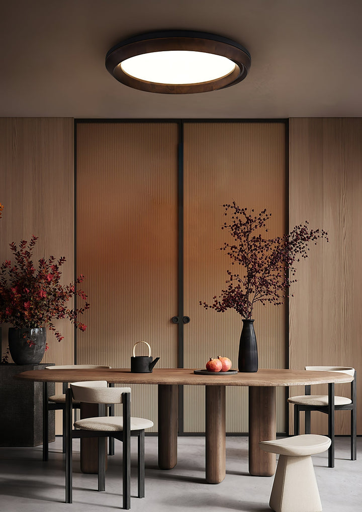 Aurdoreth Plafonnier Moderne Minimaliste Bois Ondulé - Neutralighting