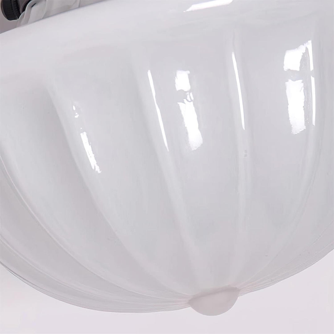Evola Lampe Plafond en Verre Opale Vintage - Neutralighting