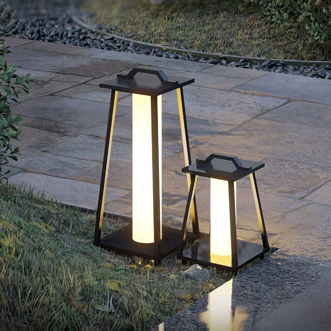 Ray Acier 30cm Noir LED