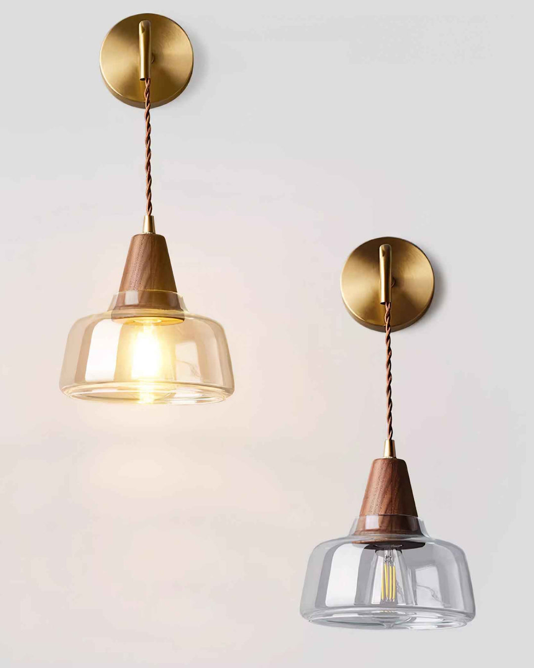 Lampe Bois en Noyer – Design Contemporain