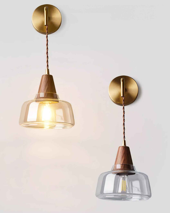 Lampe Bois en Noyer – Design Contemporain