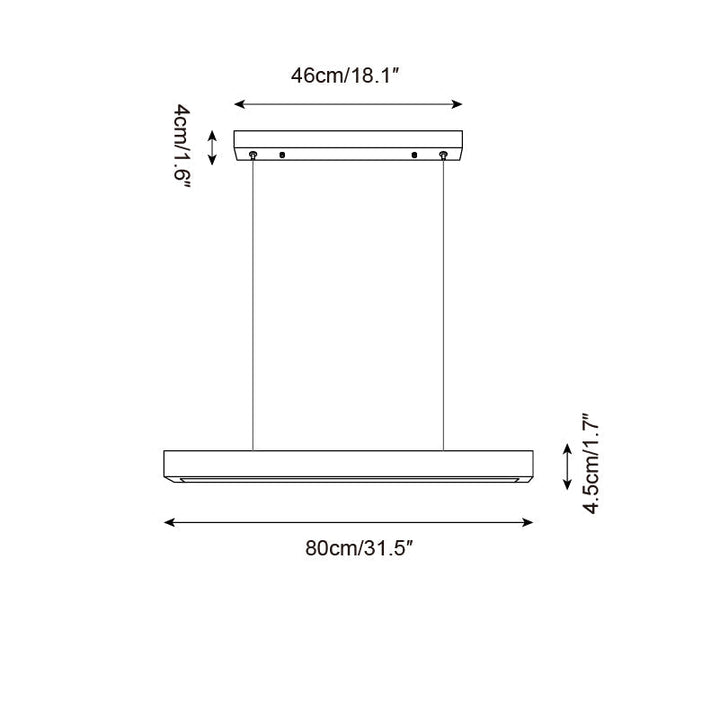 Delya Suspension Linéaire en Travertin - Neutralighting