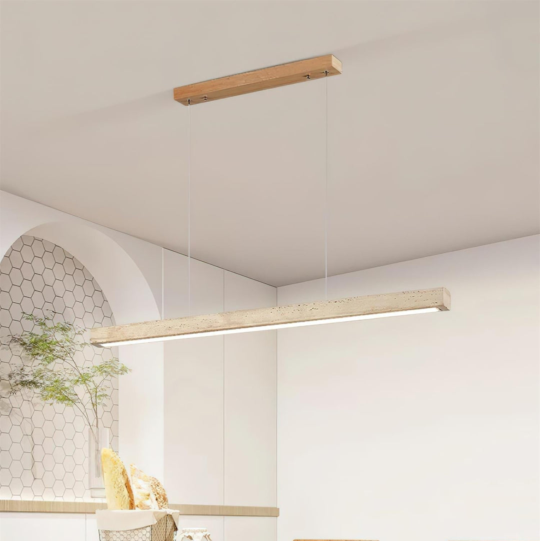 Delya Suspension Linéaire en Travertin - Neutralighting