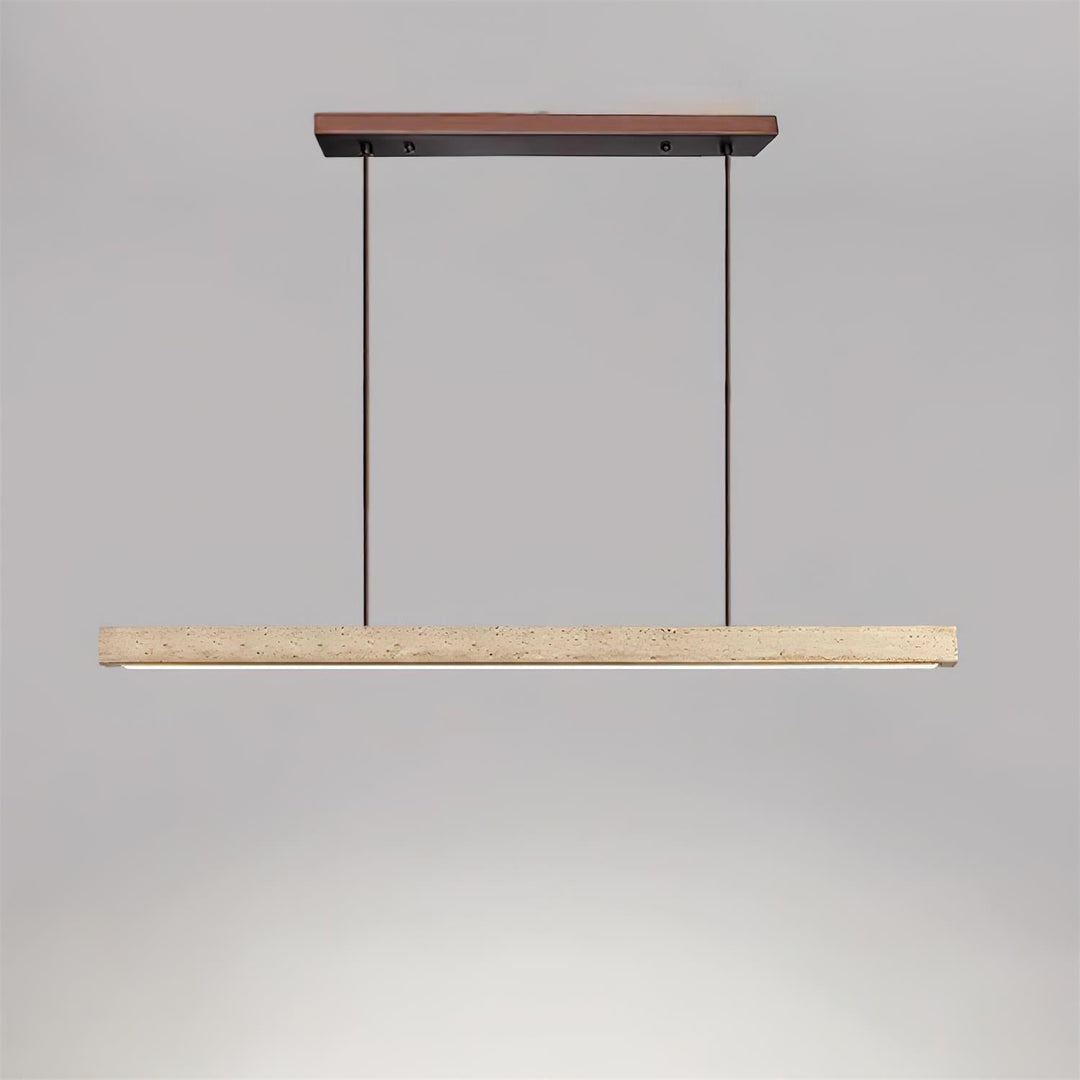 Delya Suspension Linéaire en Travertin - Neutralighting