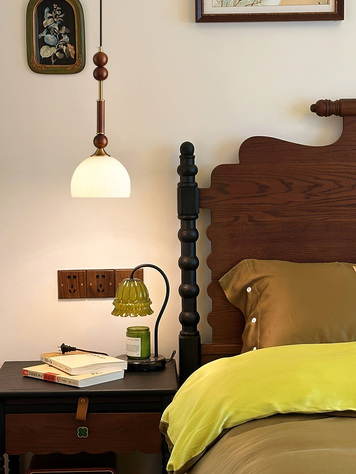 AmberGlow Suspension en Bois Vintage - Neutralighting