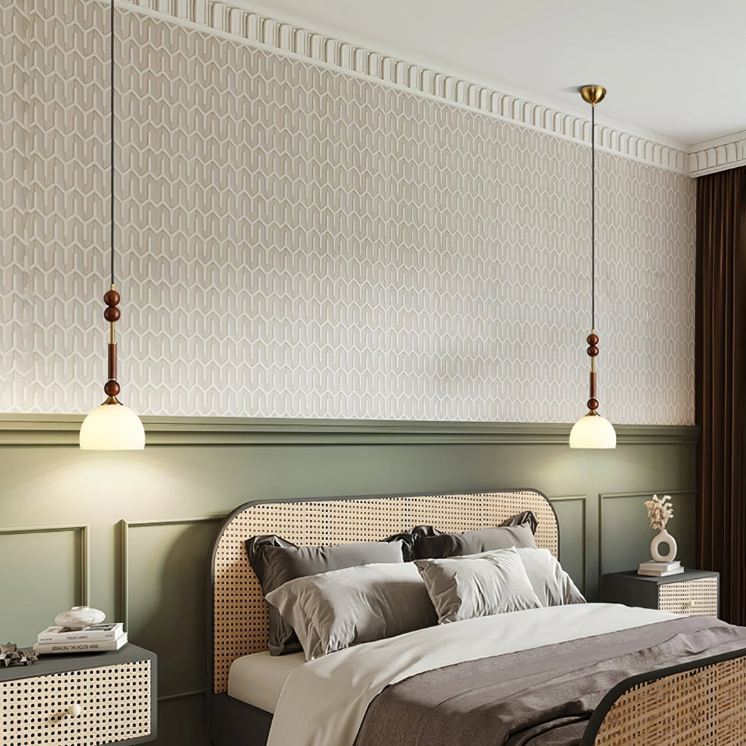 AmberGlow Suspension en Bois Vintage - Neutralighting