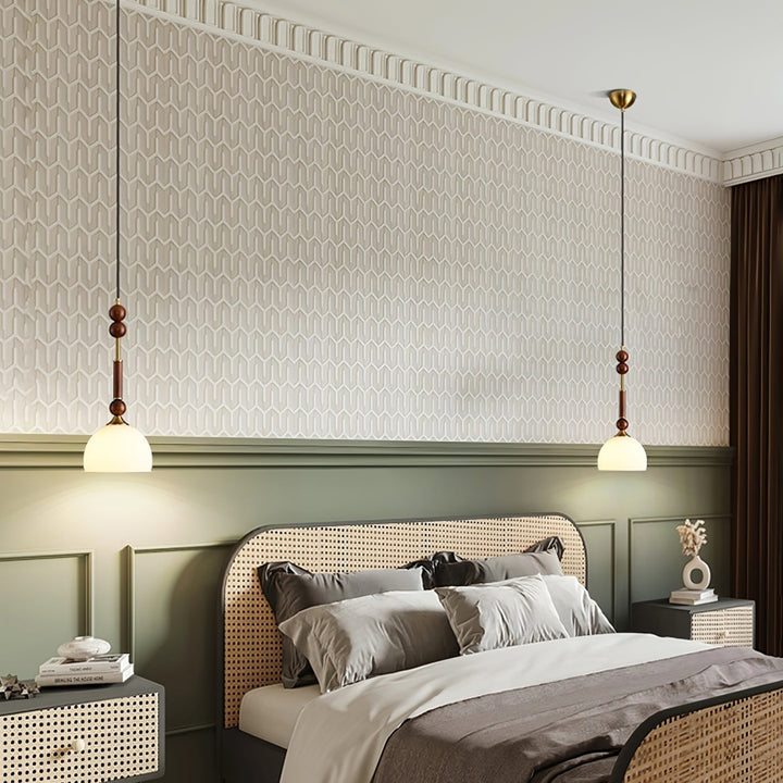 AmberGlow Suspension en Bois Vintage - Neutralighting