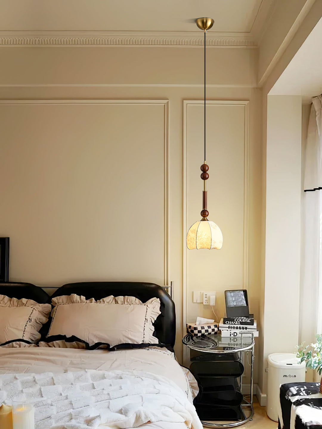 AmberGlow Suspension en Bois Vintage - Neutralighting