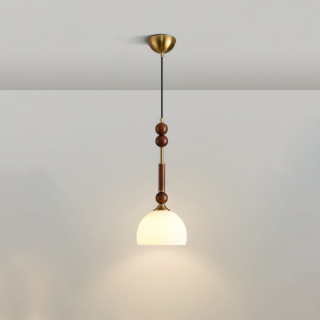 AmberGlow Suspension en Bois Vintage - Neutralighting