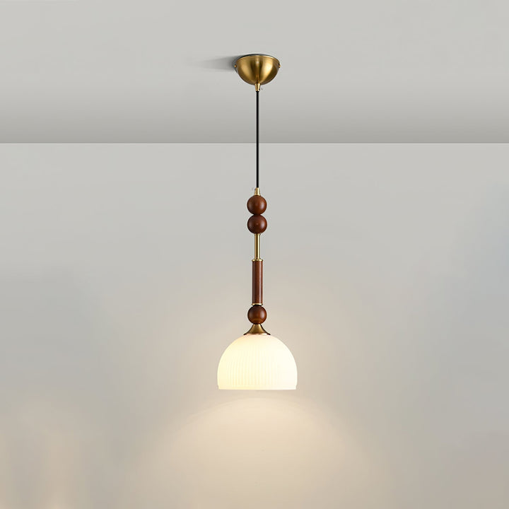 AmberGlow Suspension en Bois Vintage - Neutralighting