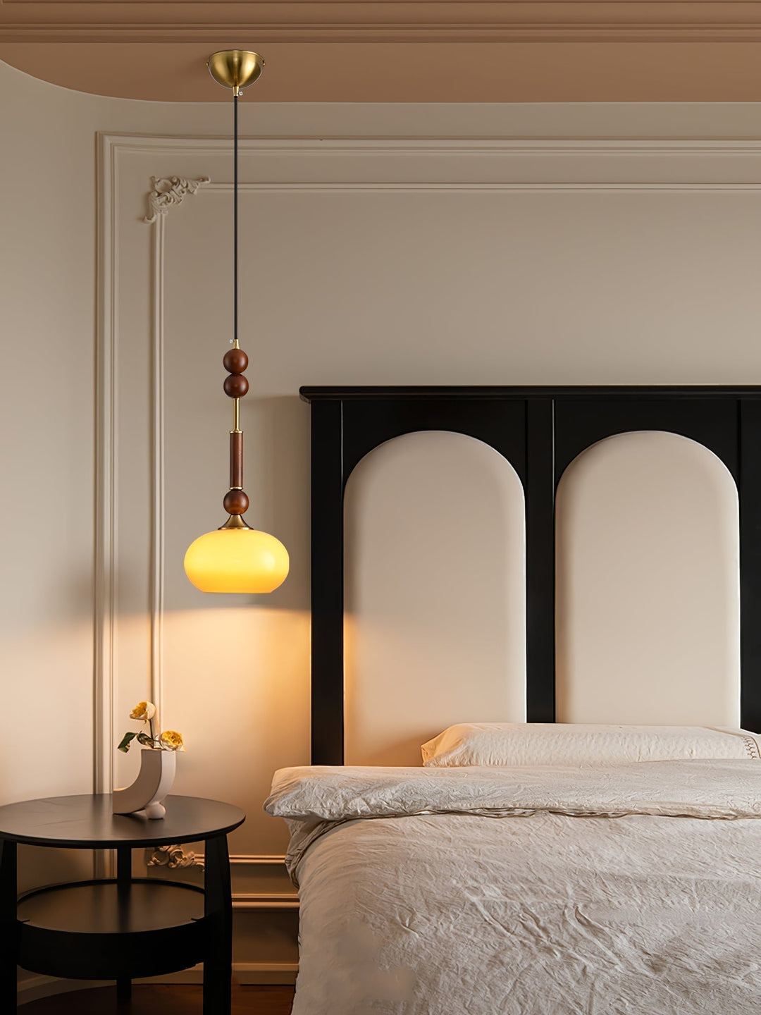 AmberGlow Suspension en Bois Vintage - Neutralighting