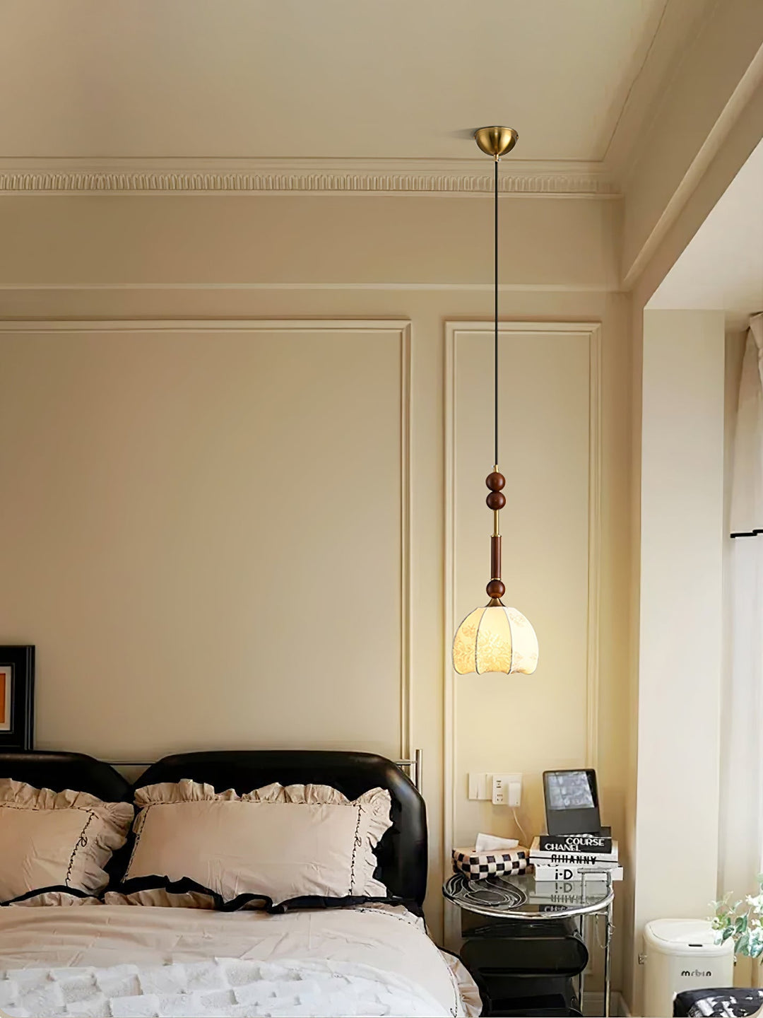 AmberGlow Suspension en Bois Vintage - Neutralighting
