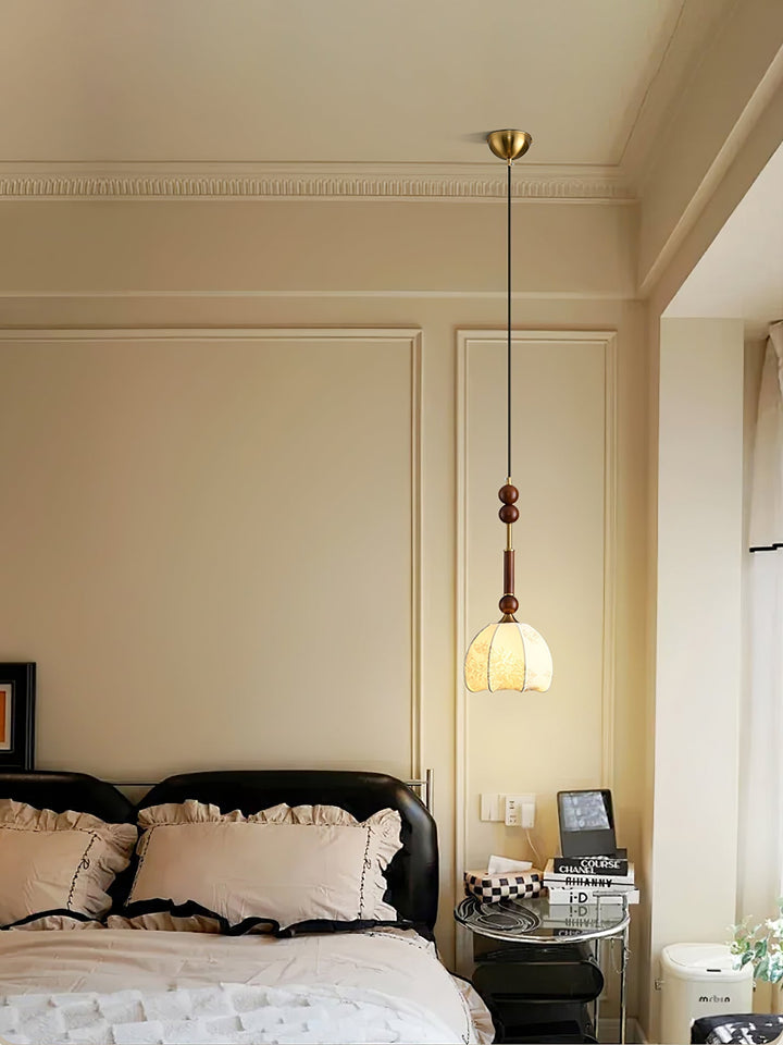 AmberGlow Suspension en Bois Vintage - Neutralighting