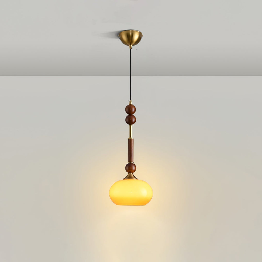 AmberGlow Suspension en Bois Vintage - Neutralighting