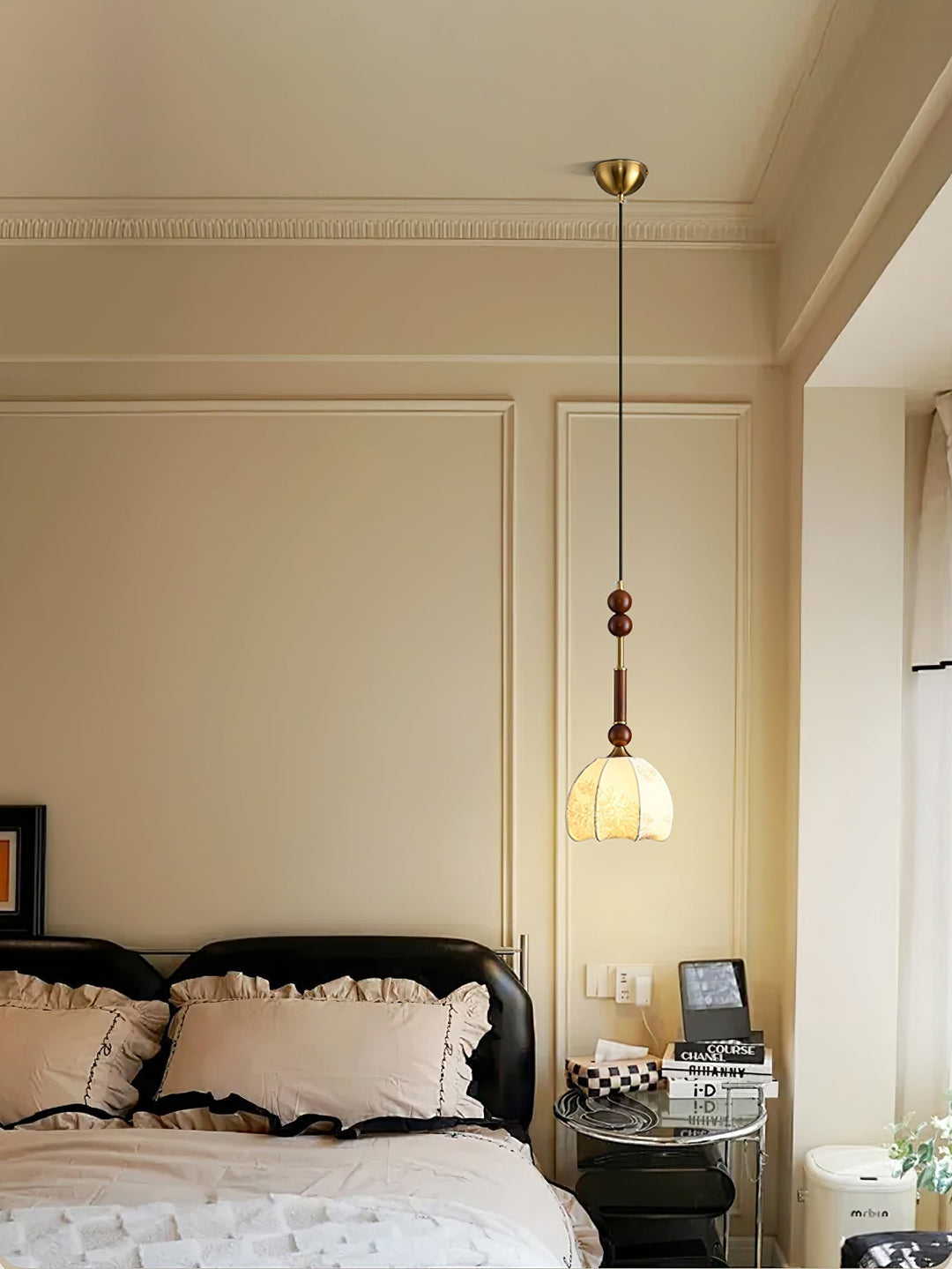 AmberGlow Suspension en Bois Vintage - Neutralighting