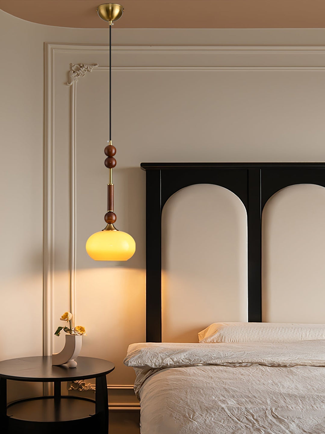 AmberGlow Suspension en Bois Vintage - Neutralighting