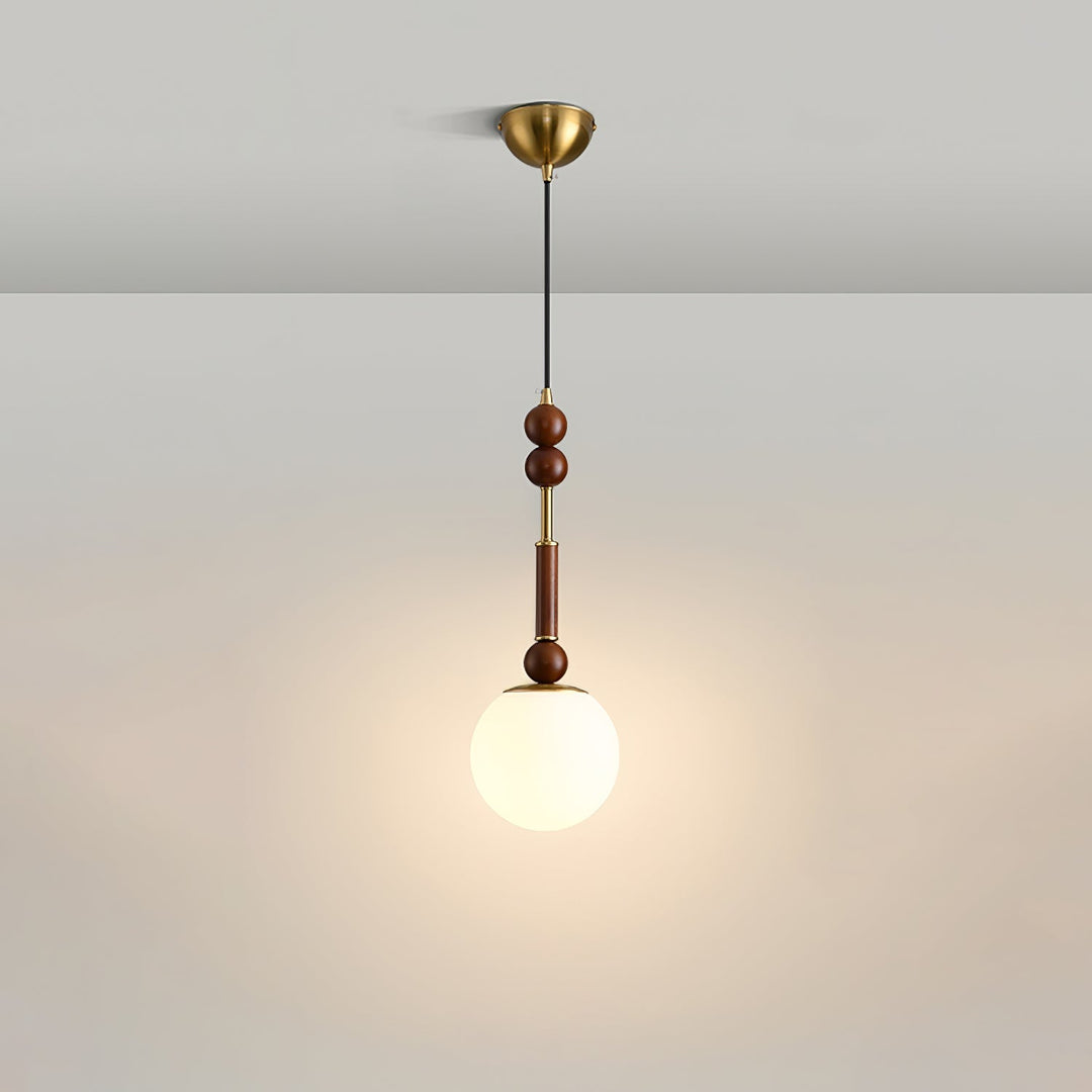 AmberGlow Suspension en Bois Vintage - Neutralighting