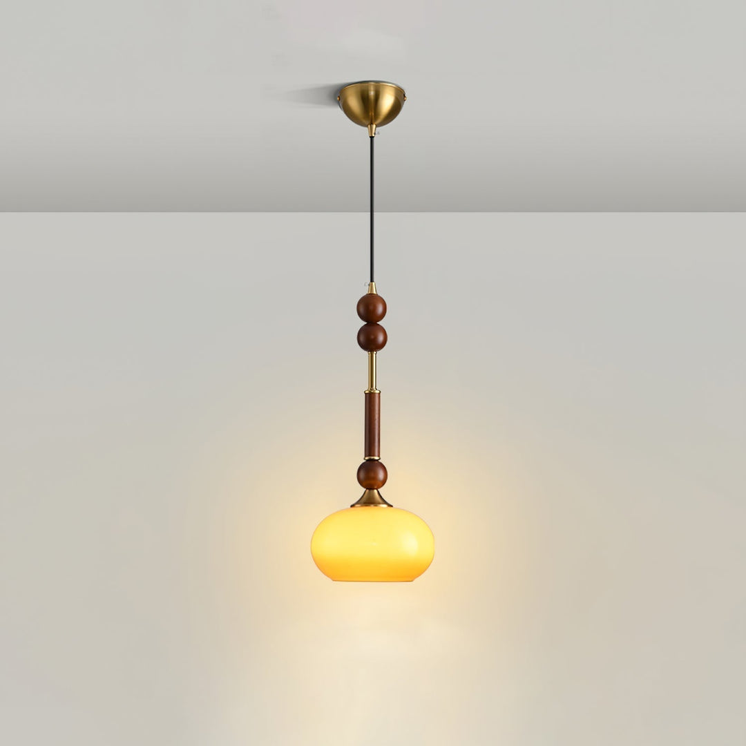 AmberGlow Suspension en Bois Vintage - Neutralighting