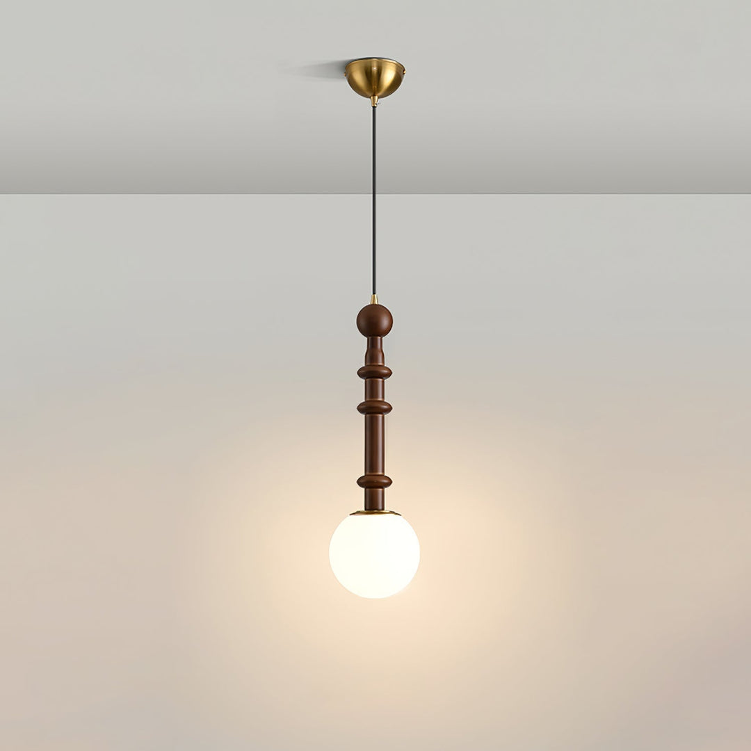 AmberGlow Suspension en Bois Vintage - Neutralighting