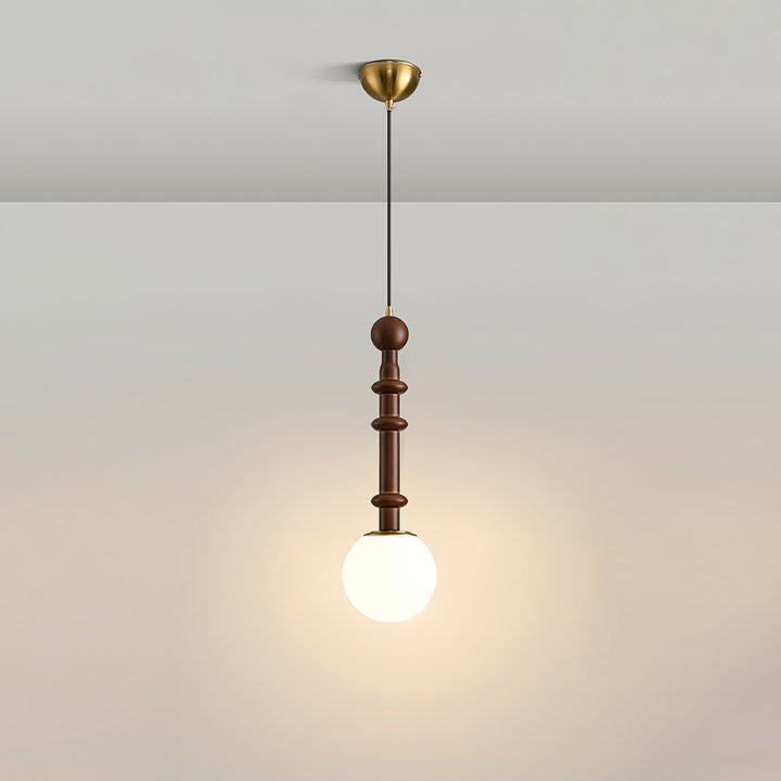 AmberGlow Suspension en Bois Vintage - Neutralighting