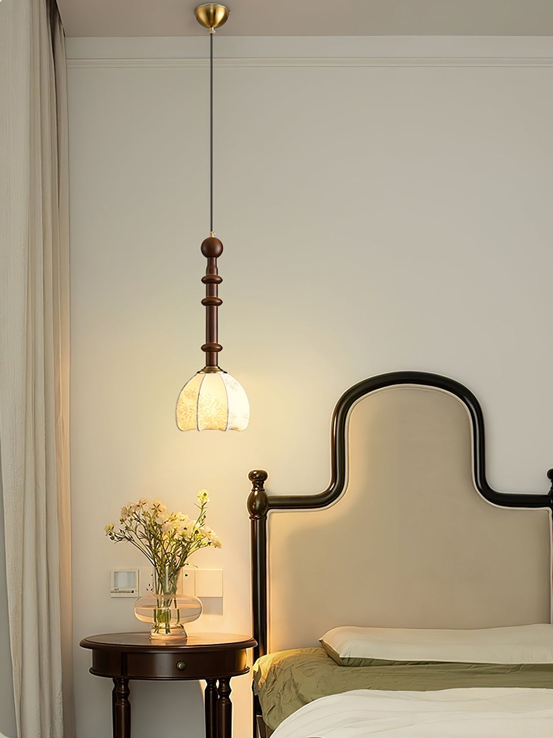 AmberGlow Suspension en Bois Vintage - Neutralighting
