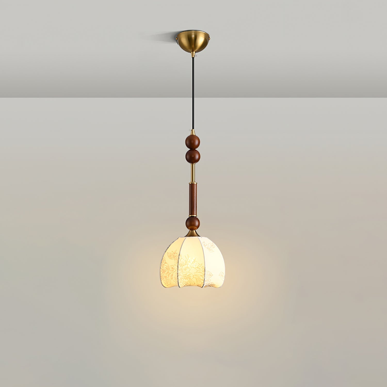 AmberGlow Suspension en Bois Vintage - Neutralighting