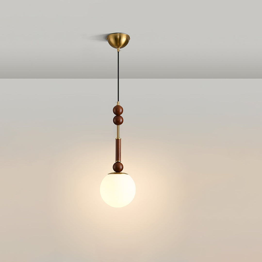 AmberGlow Suspension en Bois Vintage - Neutralighting