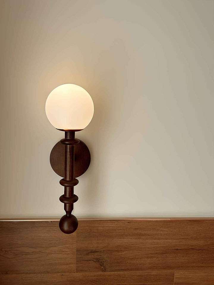 Elmiror Verre 23cm Blanc LED