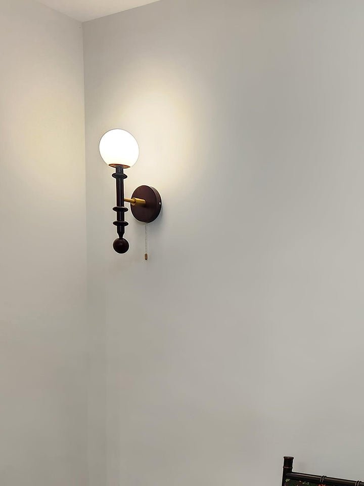Elmiror Applique Murale en Verre et Bois Moderne - Neutralighting