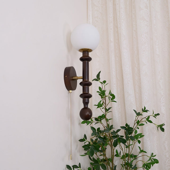 Elmiror Applique Murale en Verre et Bois Moderne - Neutralighting