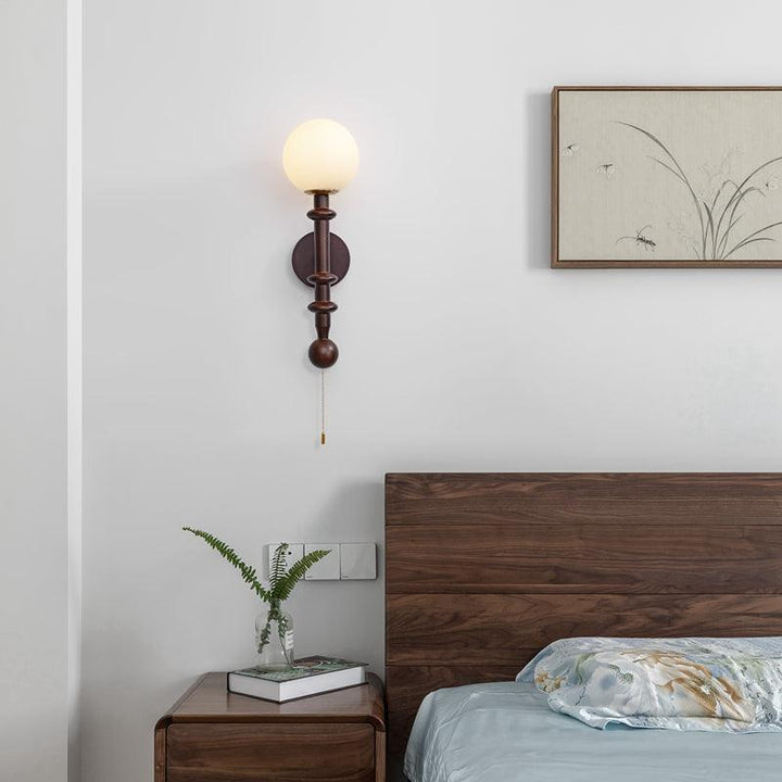 Elmiror Applique Murale en Verre et Bois Moderne - Neutralighting
