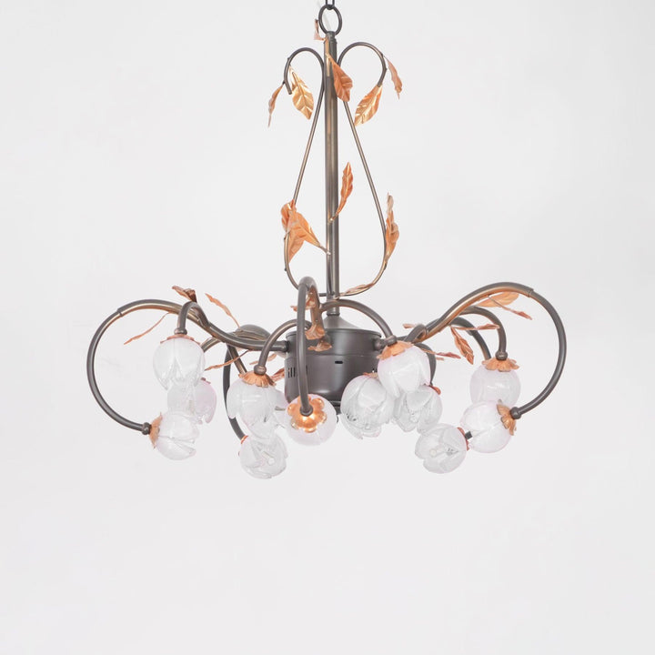 Giulia Lustre Verre Floral Élégance Romantique - Neutralighting