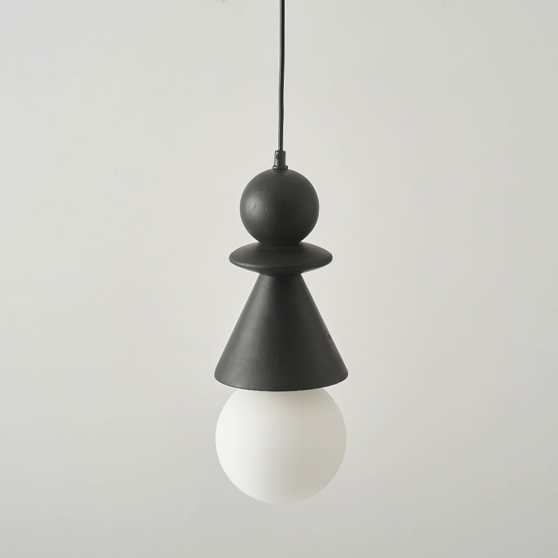 Aphais Suspension Moderne Minimaliste Rook Bois Verre - Neutralighting