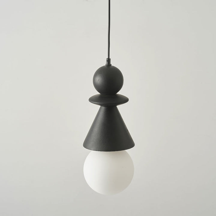 Aphais Suspension Moderne Minimaliste Rook Bois Verre - Neutralighting