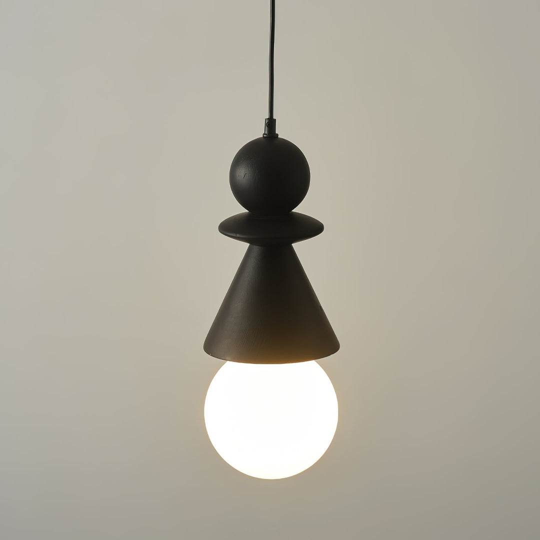 Aphais Suspension Moderne Minimaliste Rook Bois Verre - Neutralighting