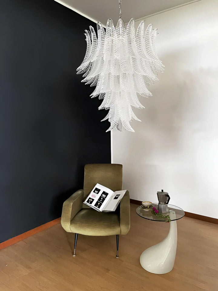 Aurora Lustre Transparent Verre Feuille Cascadant Élégant - Neutralighting
