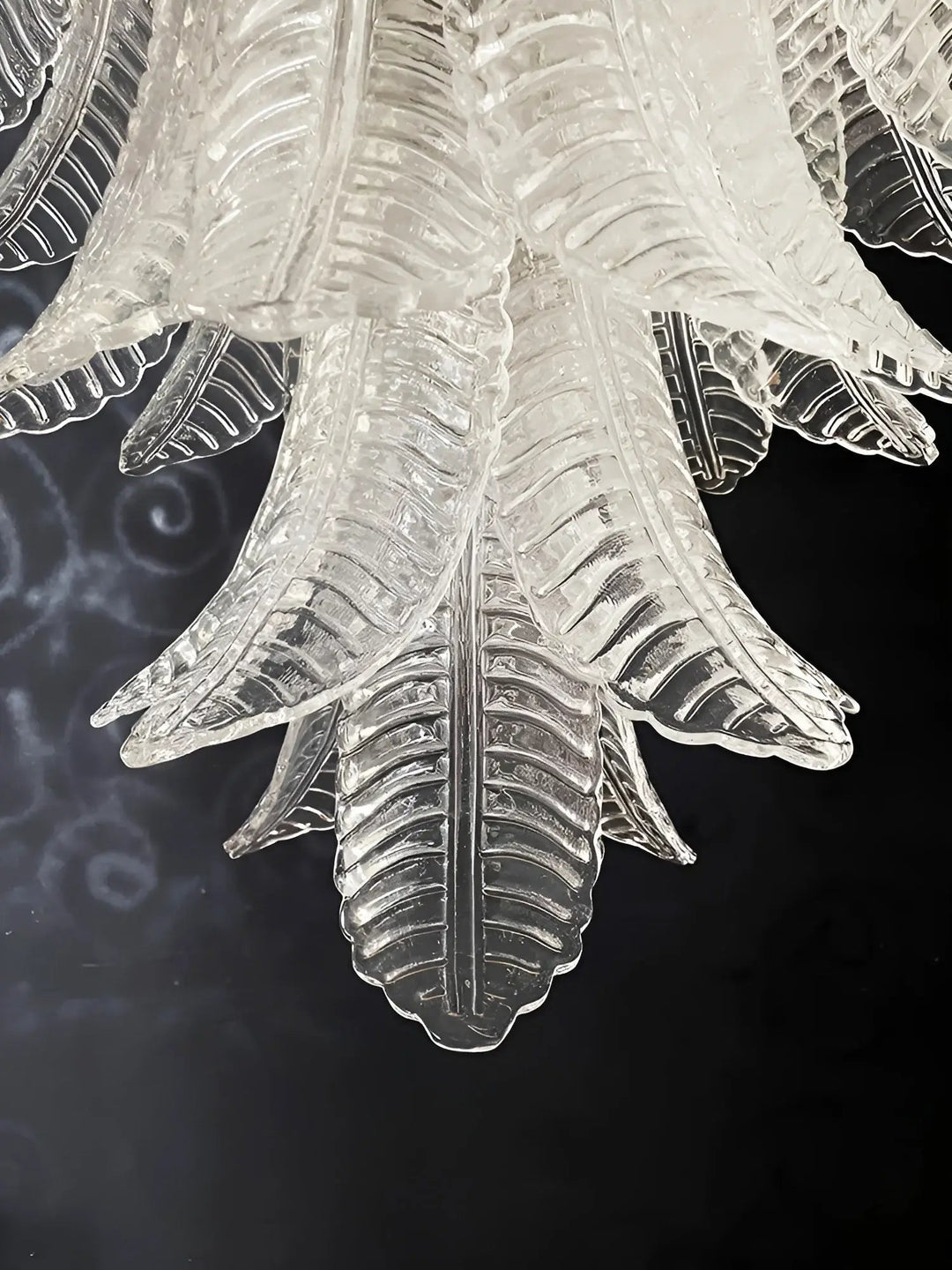 Aurora Lustre Transparent Verre Feuille Cascadant Élégant - Neutralighting
