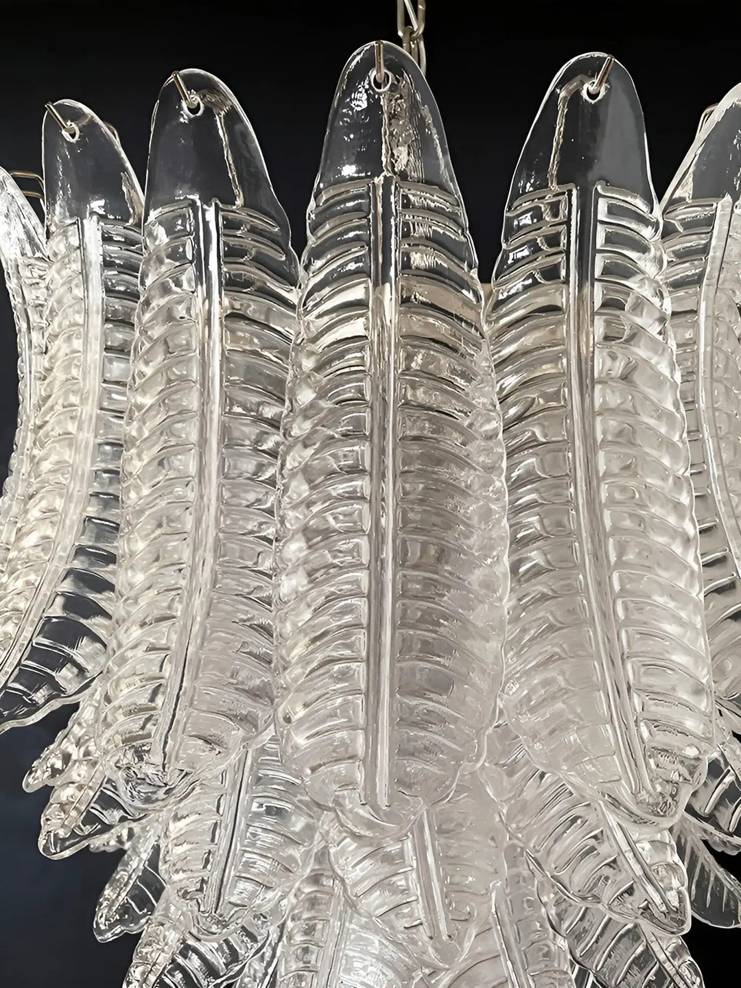 Aurora Lustre Transparent Verre Feuille Cascadant Élégant - Neutralighting