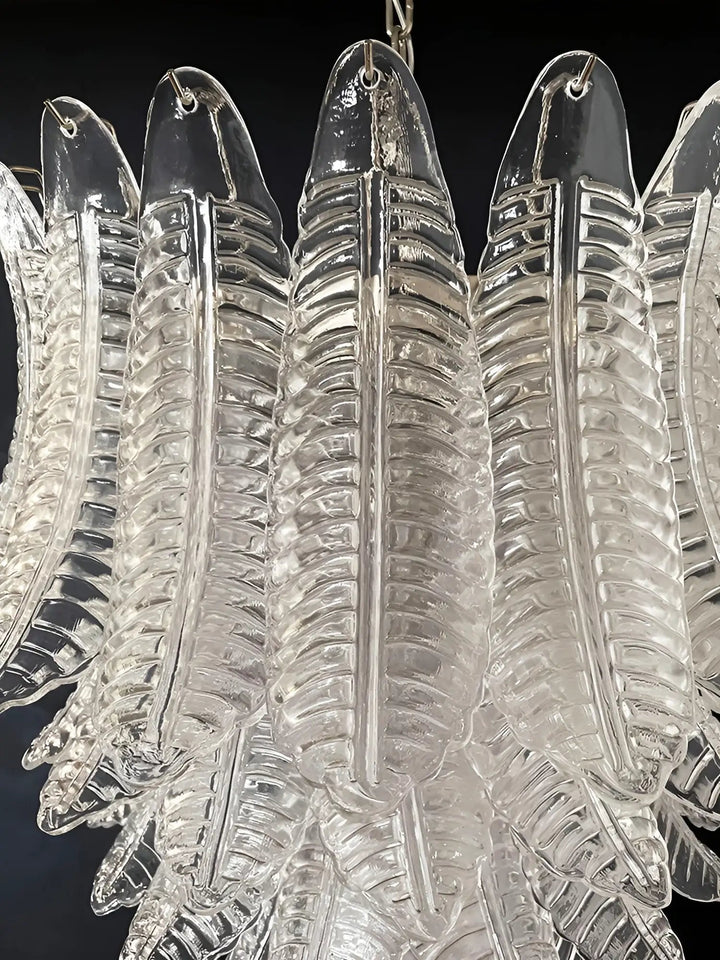 Aurora Lustre Transparent Verre Feuille Cascadant Élégant - Neutralighting