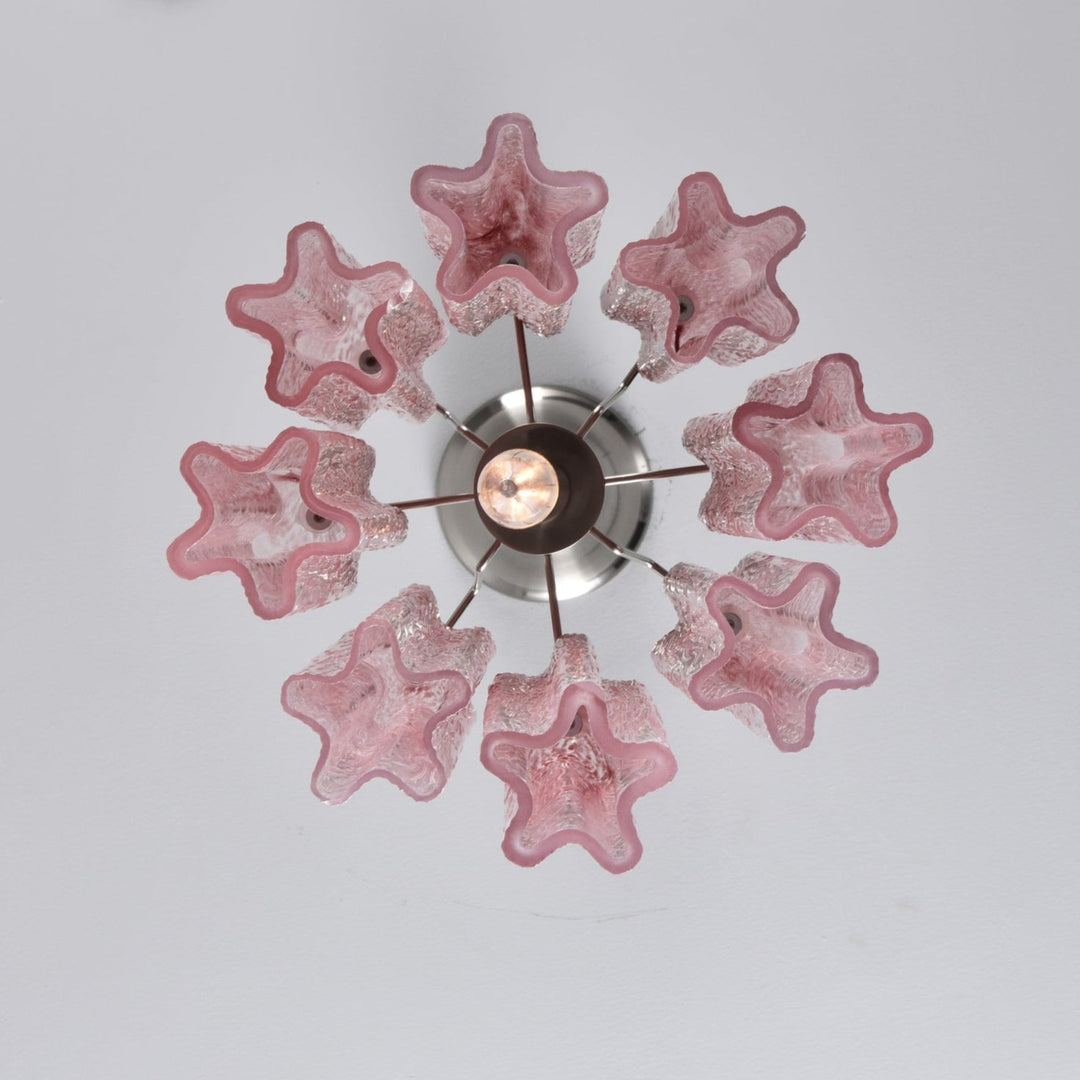Aurora Lustre Rose Dégradé Murano Verre - Neutralighting