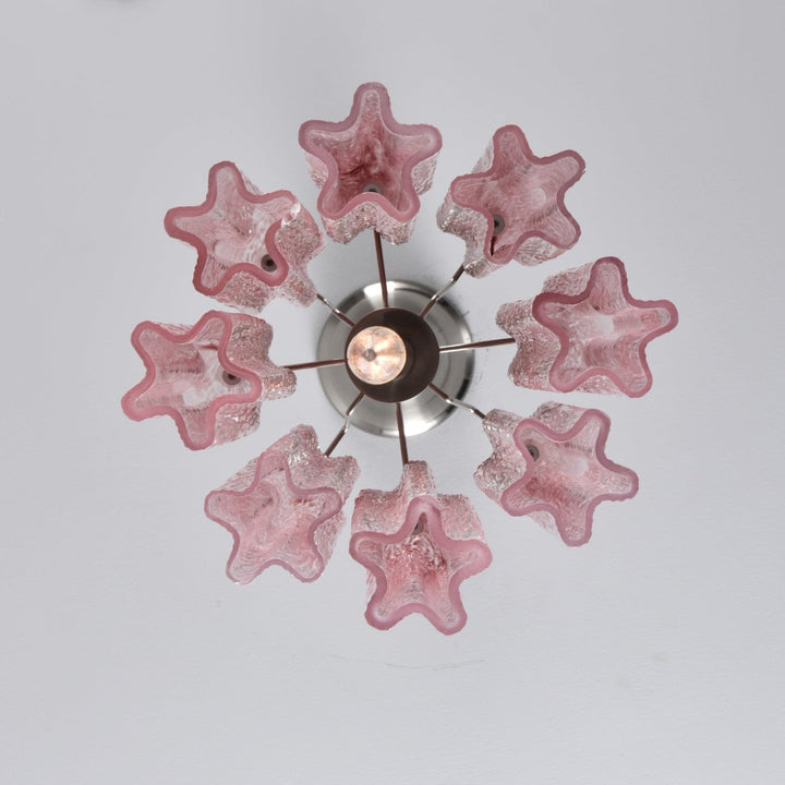 Aurora Lustre Rose Dégradé Murano Verre - Neutralighting