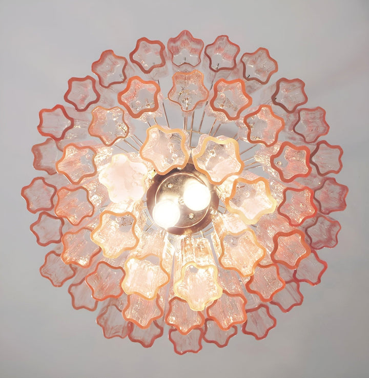 Aurora Lustre Rose Verre Tubes Superposé Moderne - Neutralighting