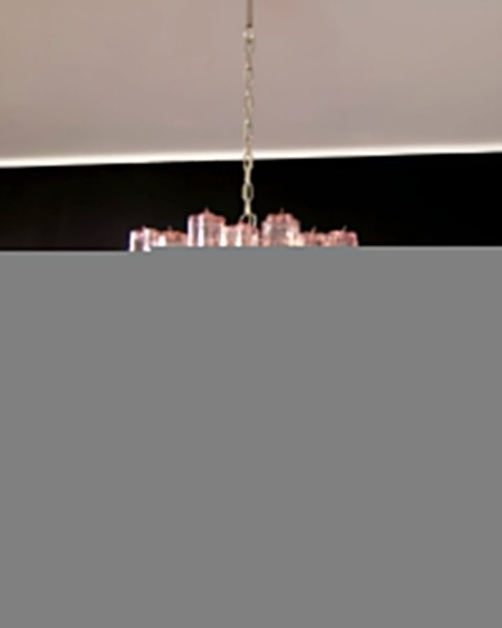 Aurora Lustre Rose Verre Tubes Superposé Moderne - Neutralighting