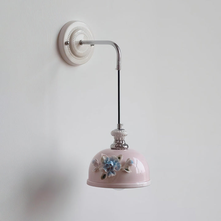 Roselune Applique Murale Porcelaine Florale Romance - Neutralighting